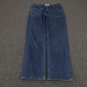 DU/ER Jeans Womens 29x27 Blue High Rise Straight Leg Stretch Performance Denim